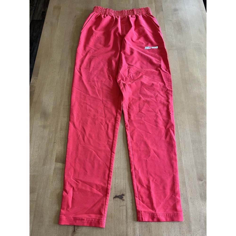 Full Send Athletic Performance Pants Mens Small Red Elastic Waist Stretch Jogger